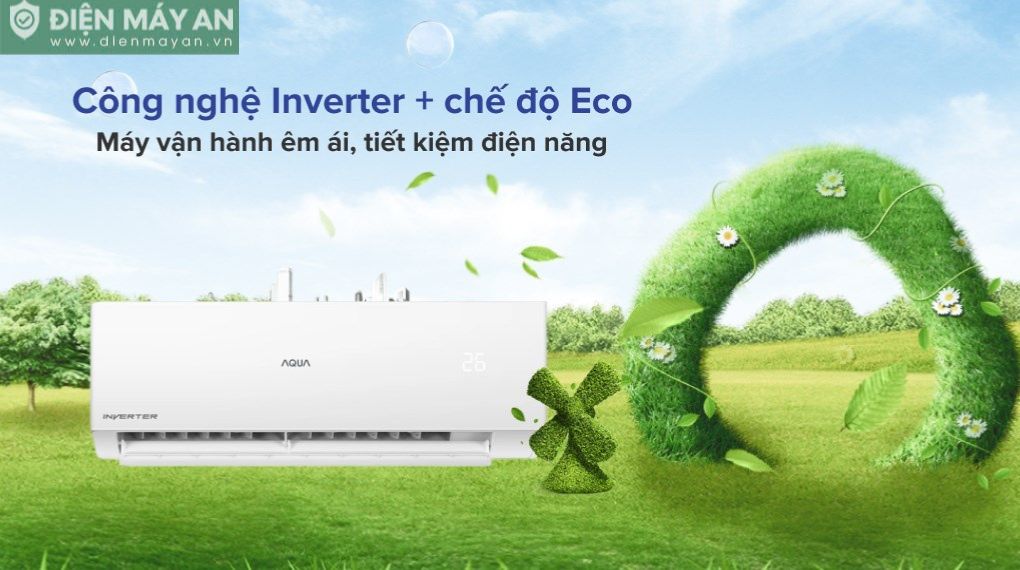 Điều hòa Aqua Inverter 24000 BTU 1 chiều AQA-RV24QA2